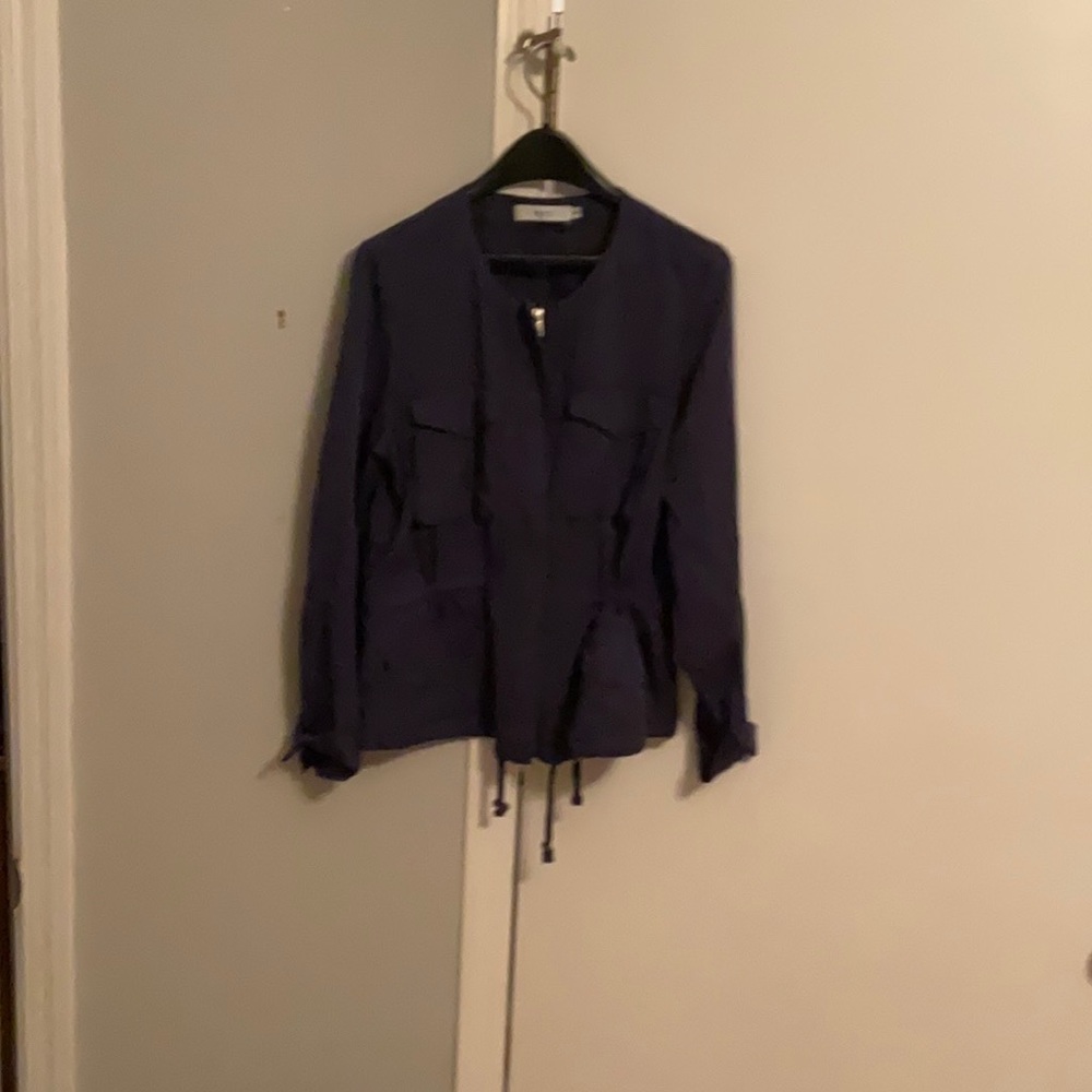 Silky polished cotton Jacket
